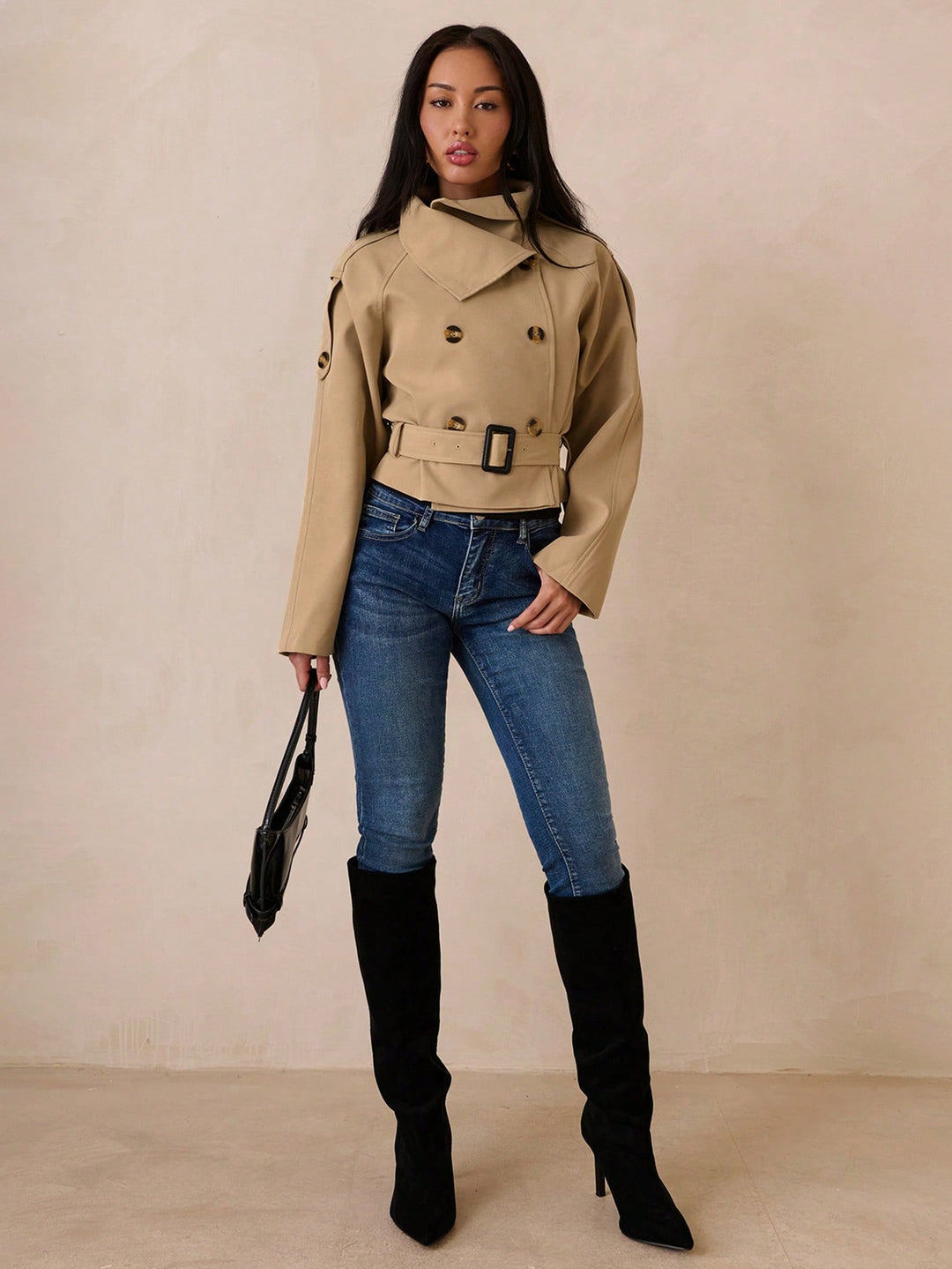 Trench SHEIN, kaki