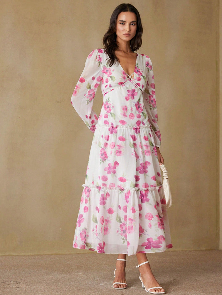 Rochie maxi SHEIN, mix culori