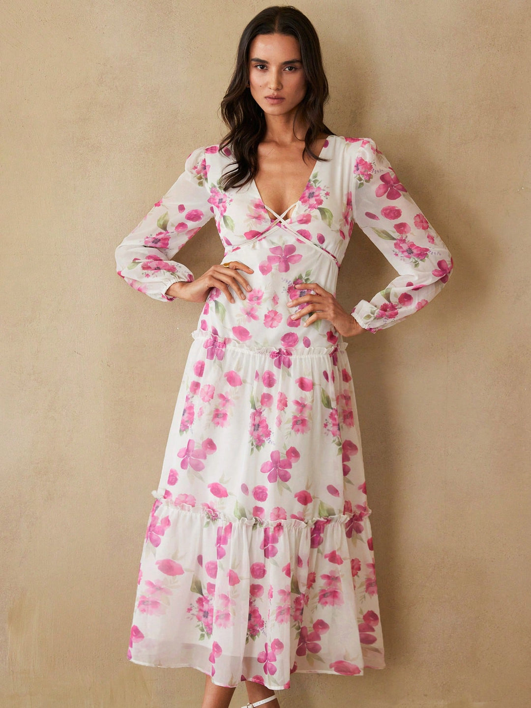 Rochie maxi SHEIN, mix culori