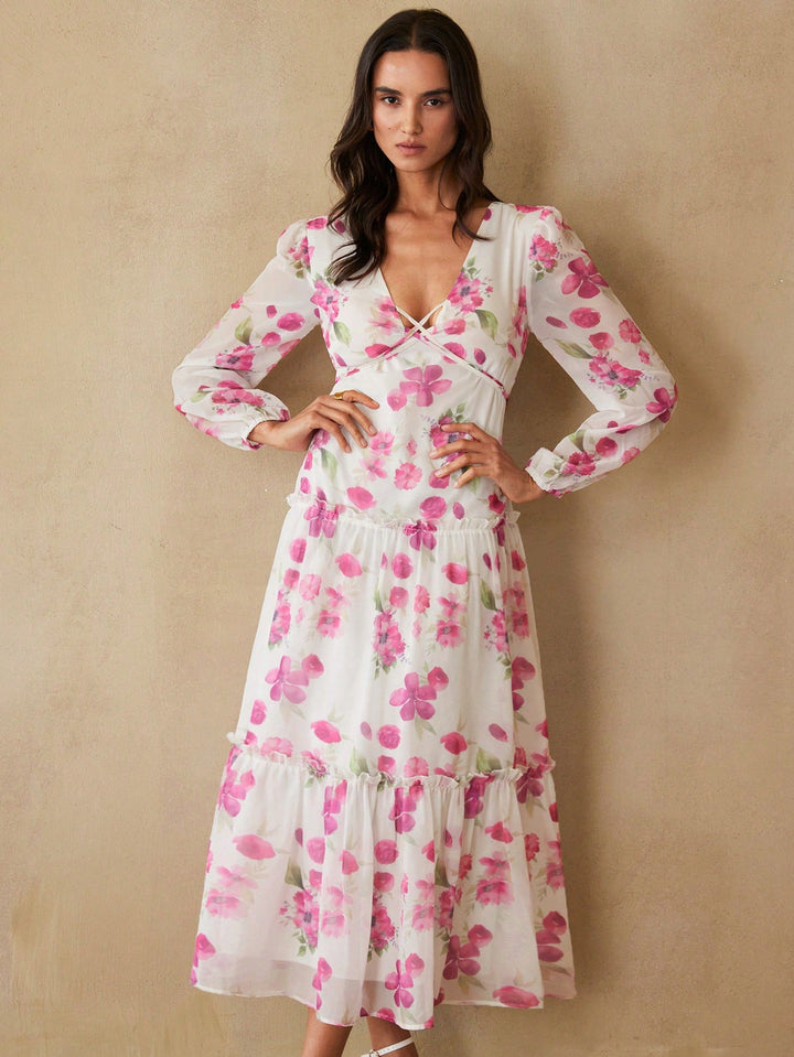 Rochie maxi SHEIN, mix culori
