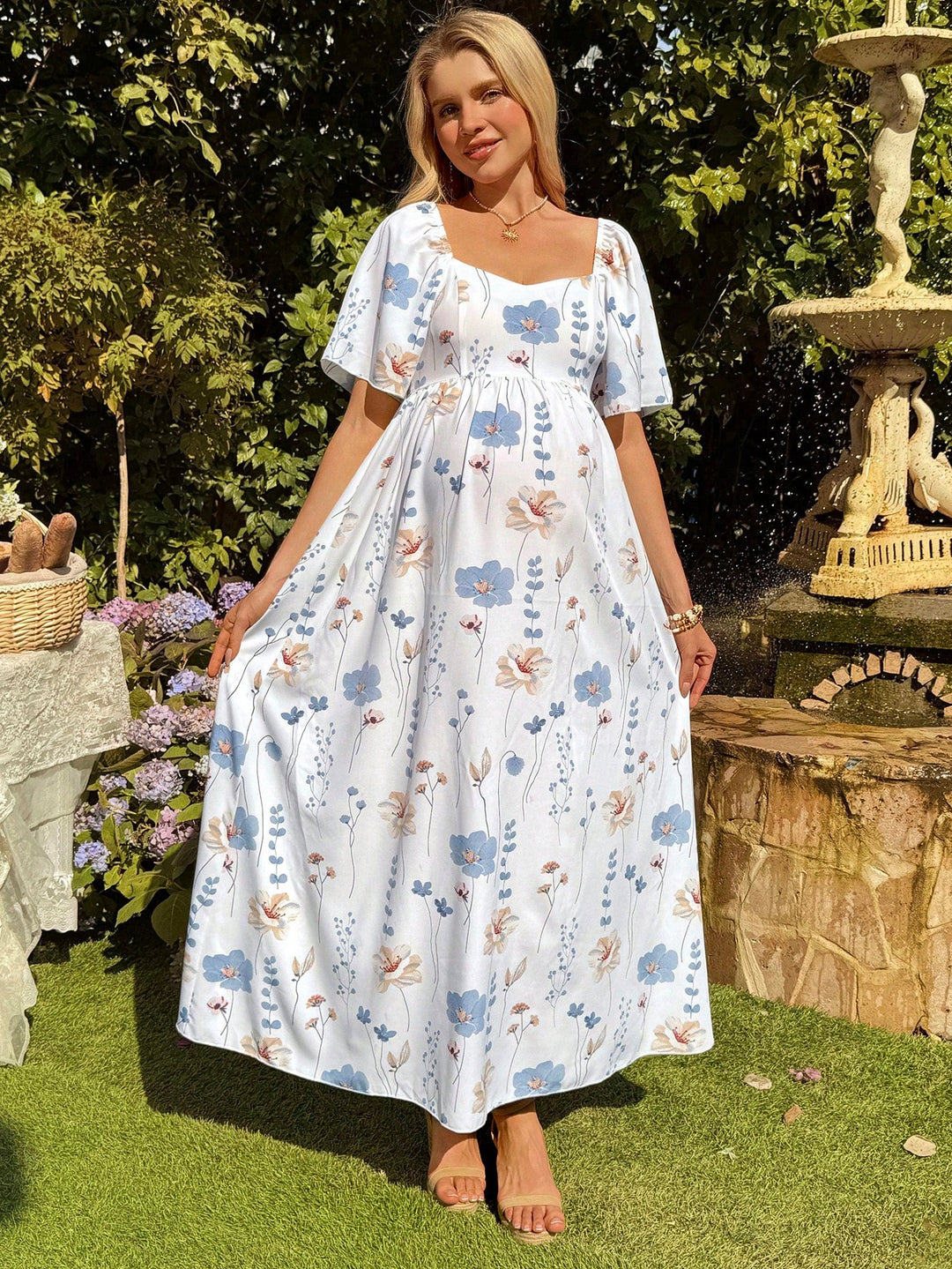 Rochie maxi SHEIN, mix culori