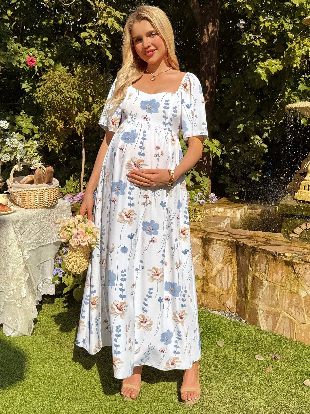 Rochie maxi SHEIN, mix culori