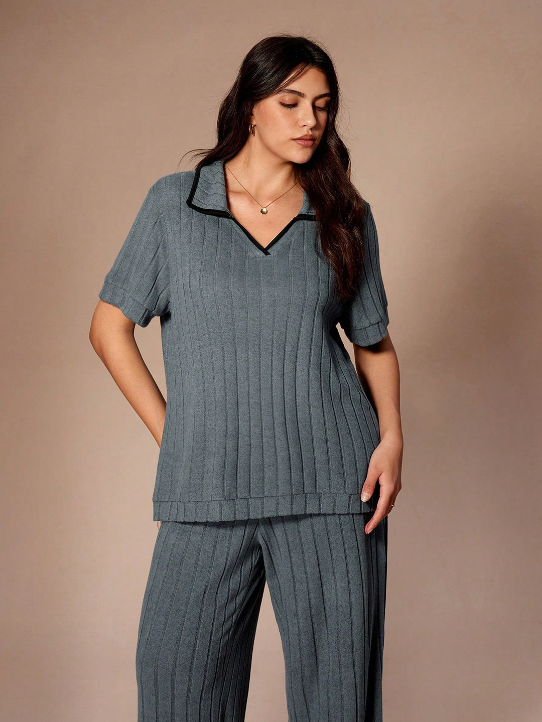 Compleu pijamale SHEIN, albastru