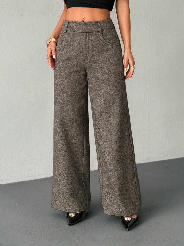 Pantaloni SHEIN, maro
