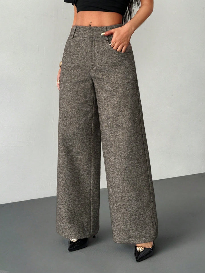 Pantaloni SHEIN, maro