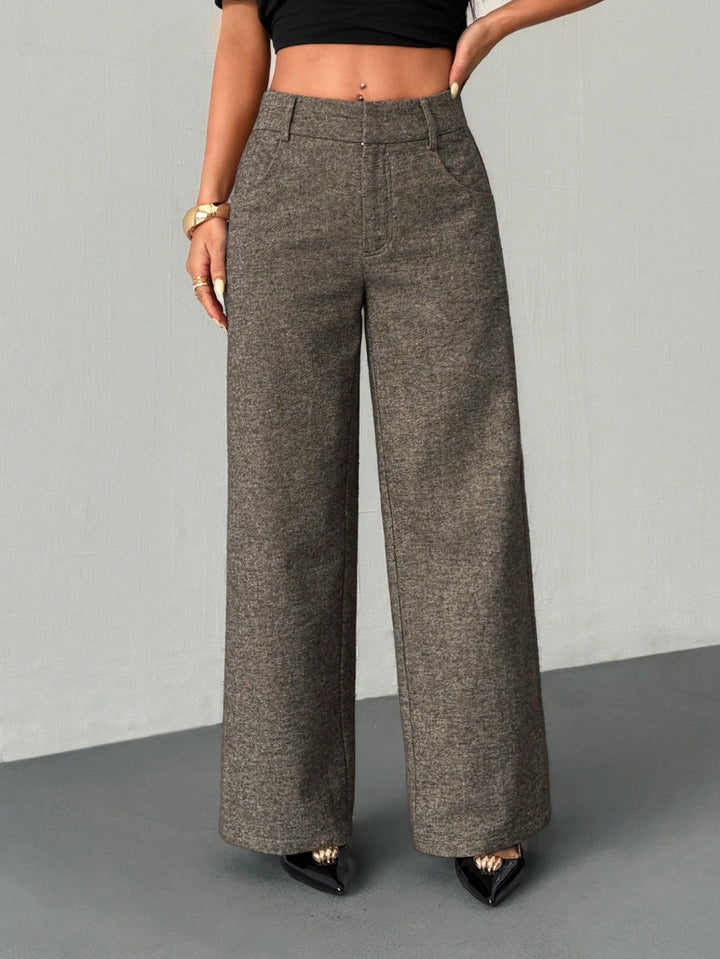 Pantaloni SHEIN, maro