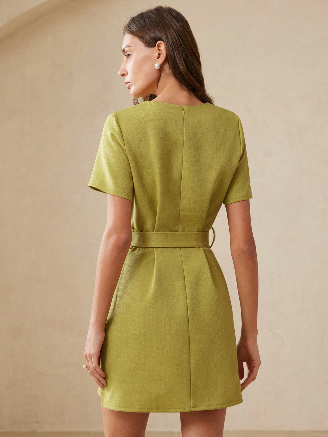 Rochie scurtă SHEIN, verde