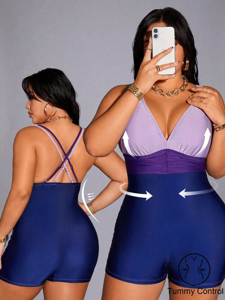 Costum de baie SHEIN, mix culori