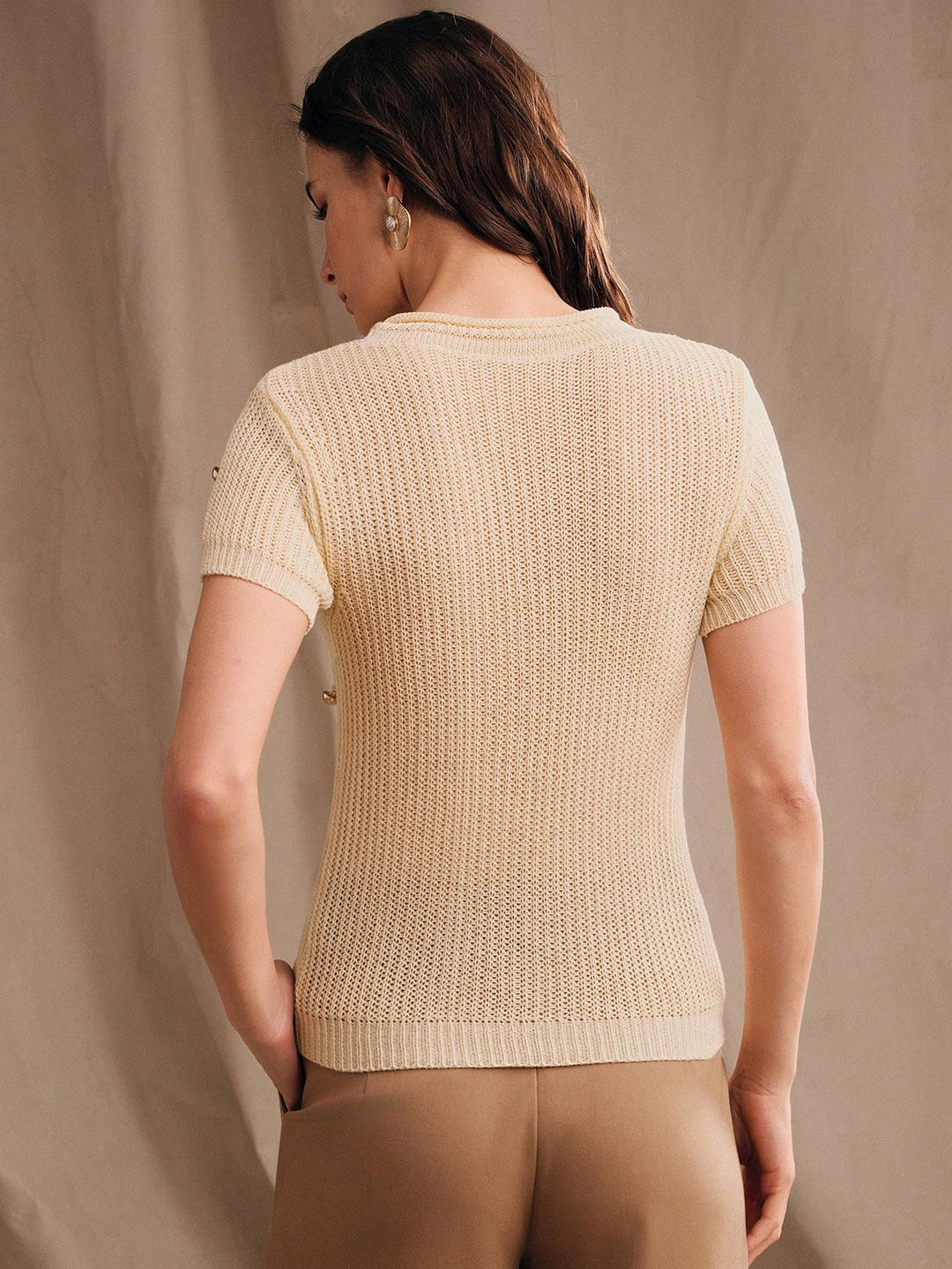 Tricou SHEIN, bej