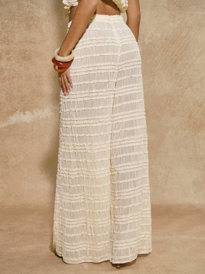 Pantaloni SHEIN, alb