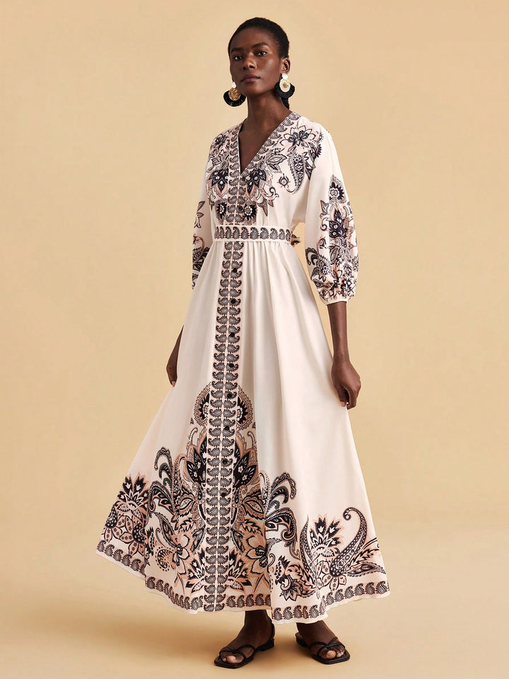 Rochie maxi SHEIN, mix culori
