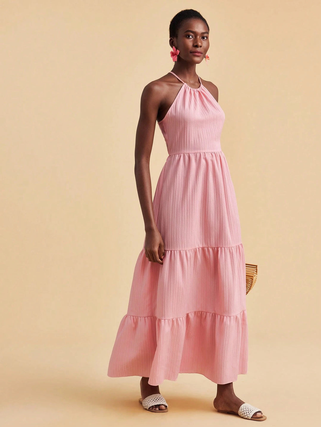 Rochie maxi SHEIN, roz