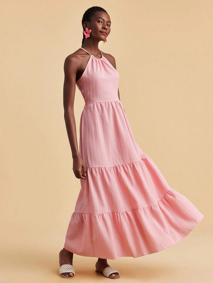 Rochie maxi SHEIN, roz