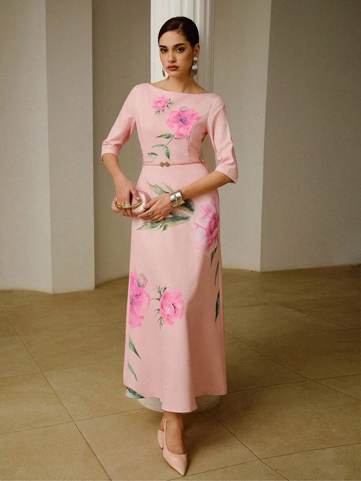 Rochie maxi SHEIN, roz