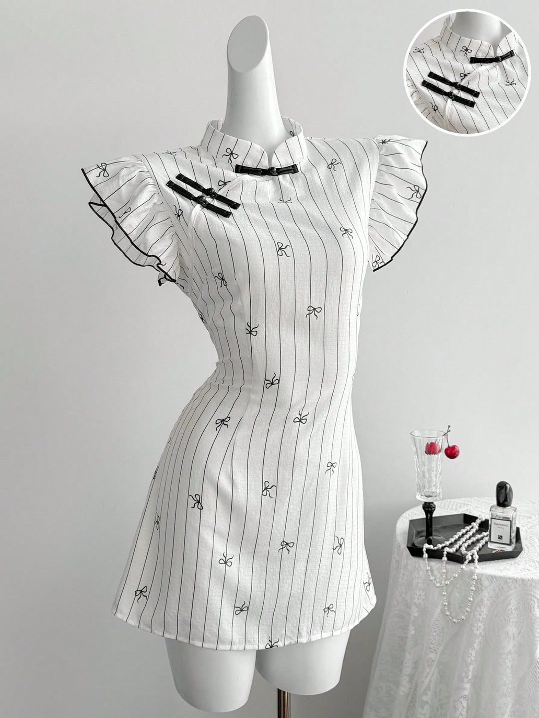Rochie mini SHEIN, alb