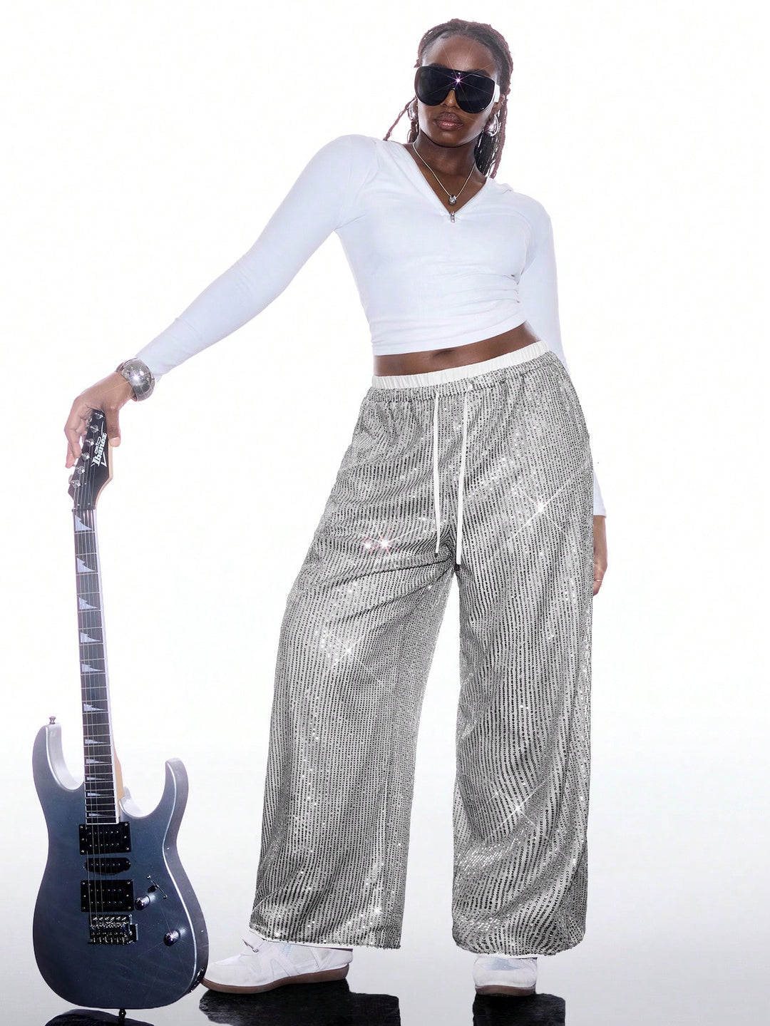 Pantaloni SHEIN, gri