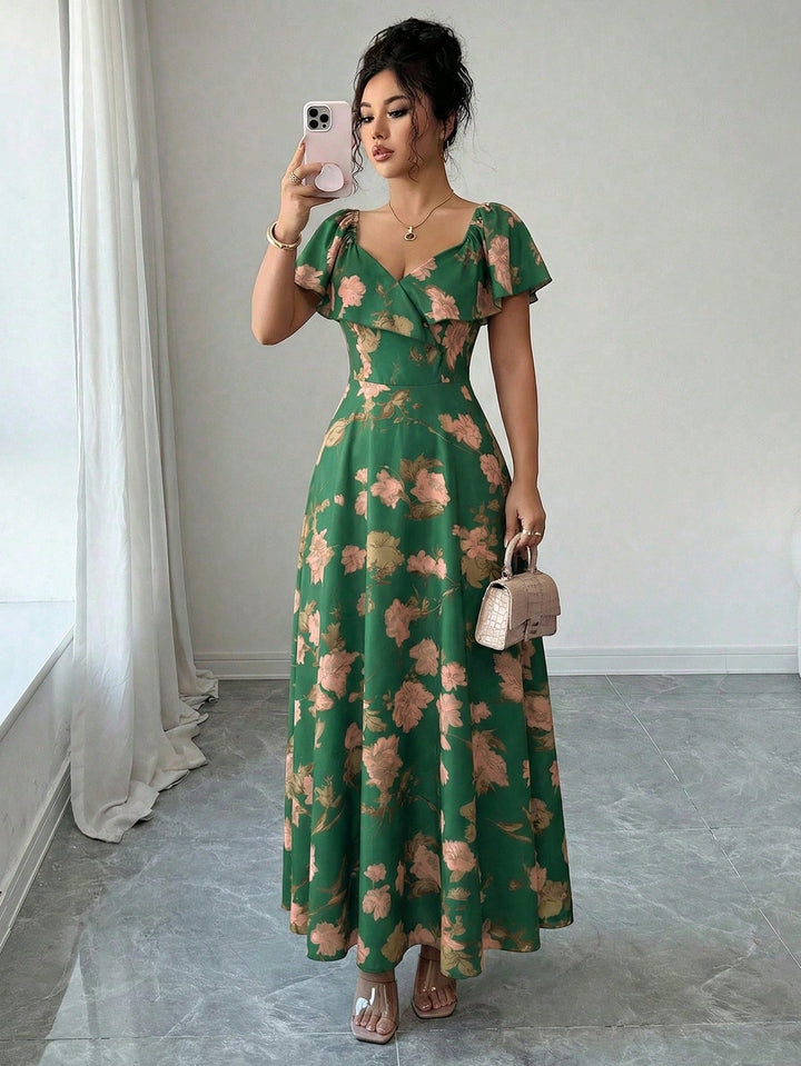 Rochie maxi SHEIN, verde
