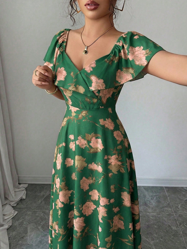 Rochie maxi SHEIN, verde