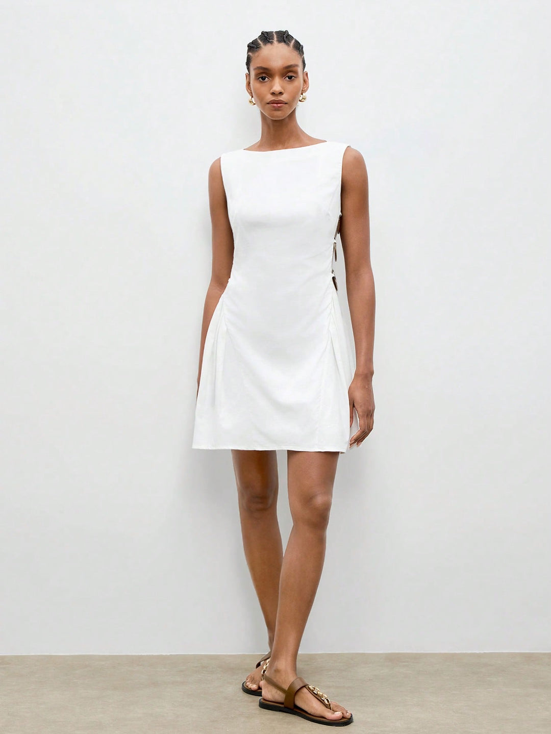 Rochie scurtă SHEIN, alb