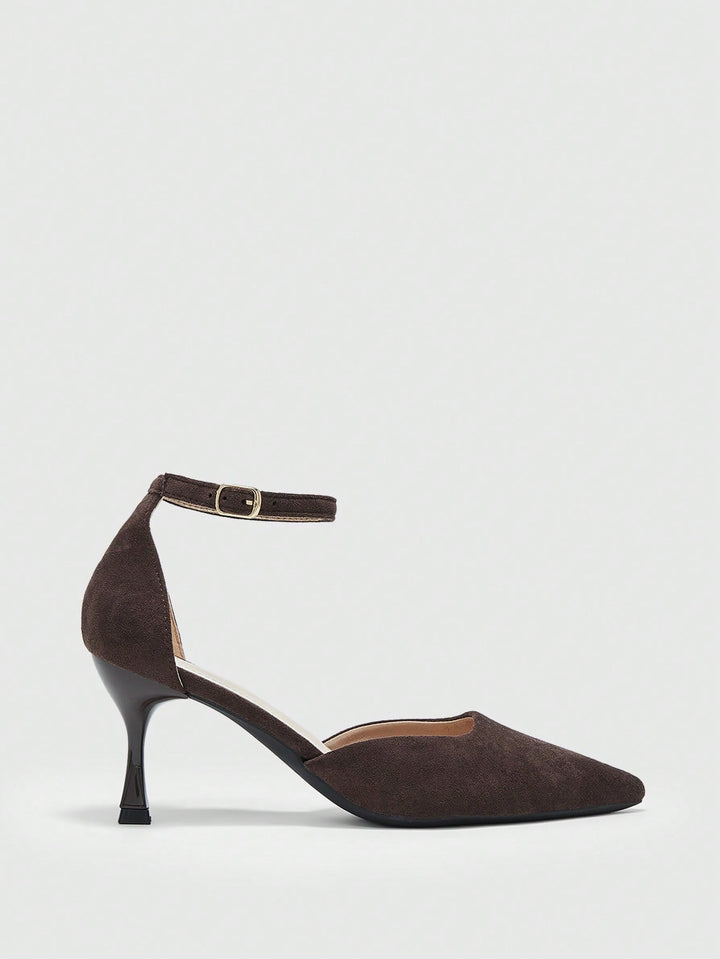 Pantofi cu toc SHEIN, maro