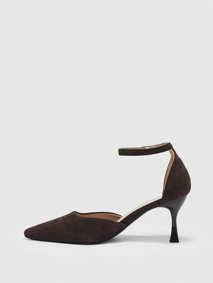 Pantofi cu toc SHEIN, maro