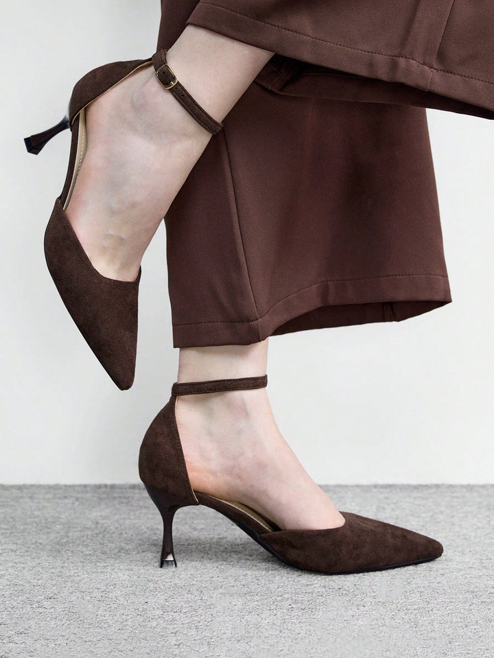 Pantofi cu toc SHEIN, maro