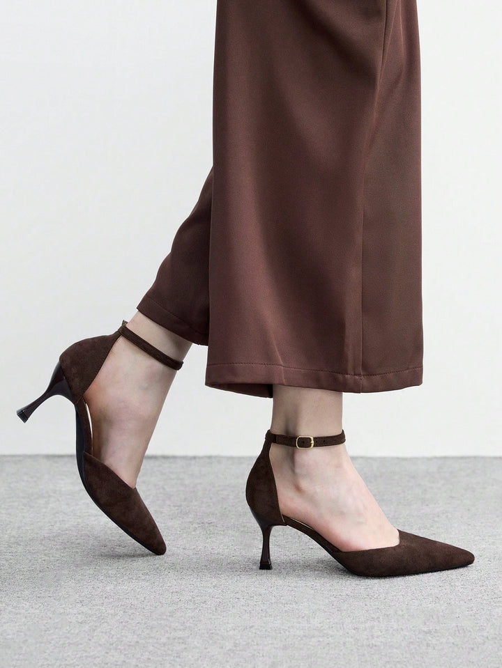 Pantofi cu toc SHEIN, maro