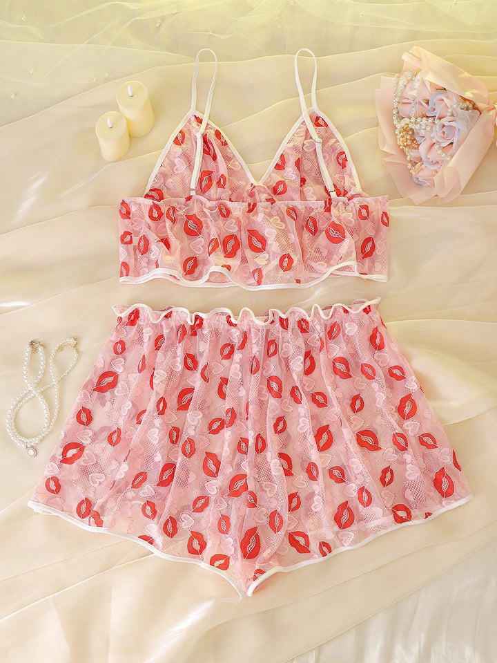 Set pijamale SHEIN, roz
