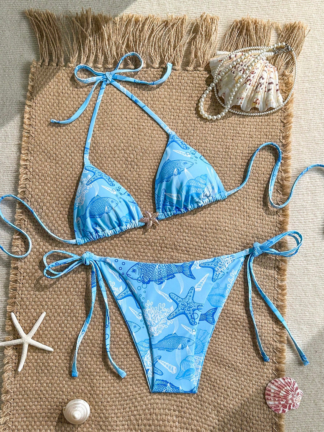 Set bikini SHEIN, albastru