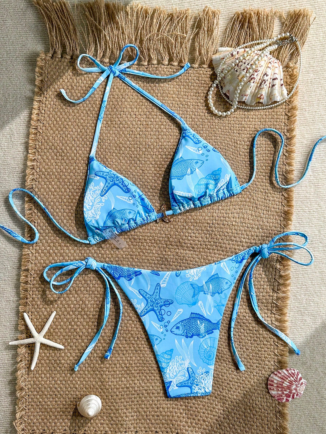 Set bikini SHEIN, albastru