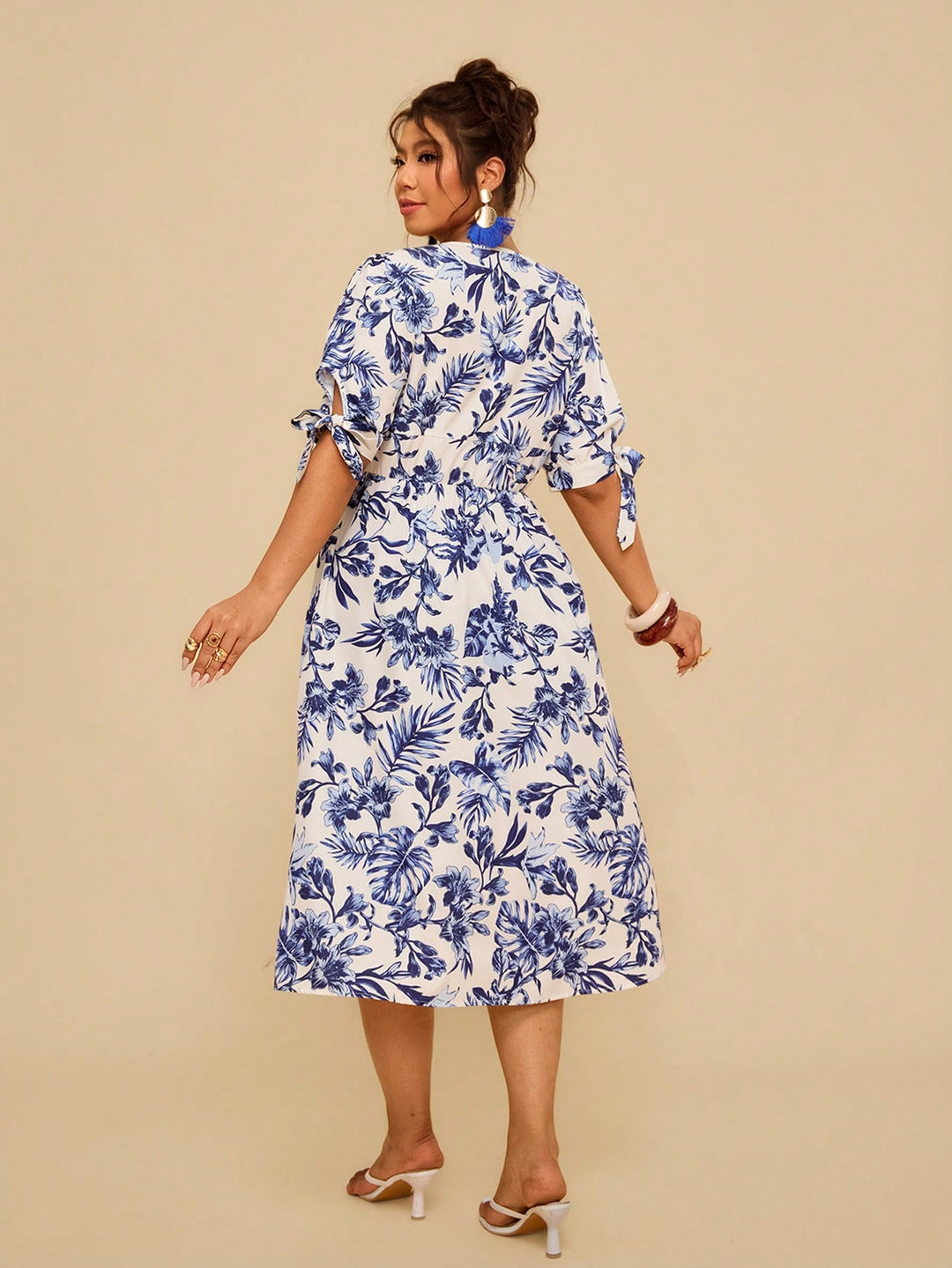 Rochie midi SHEIN, mix culori