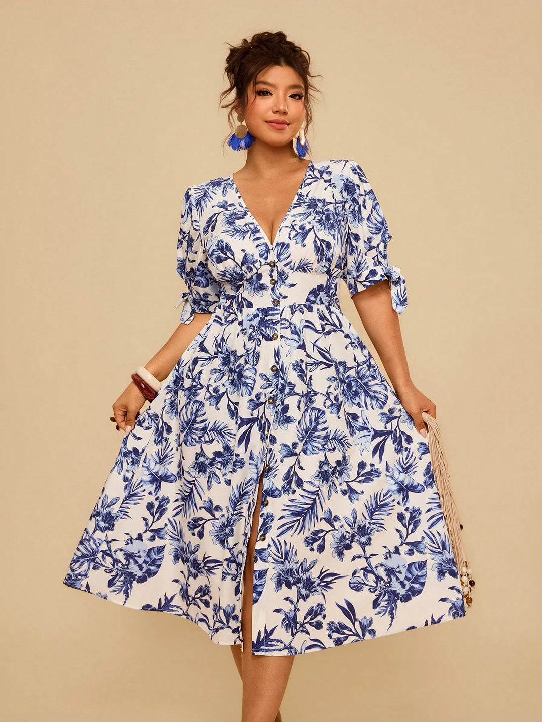Rochie midi SHEIN, mix culori