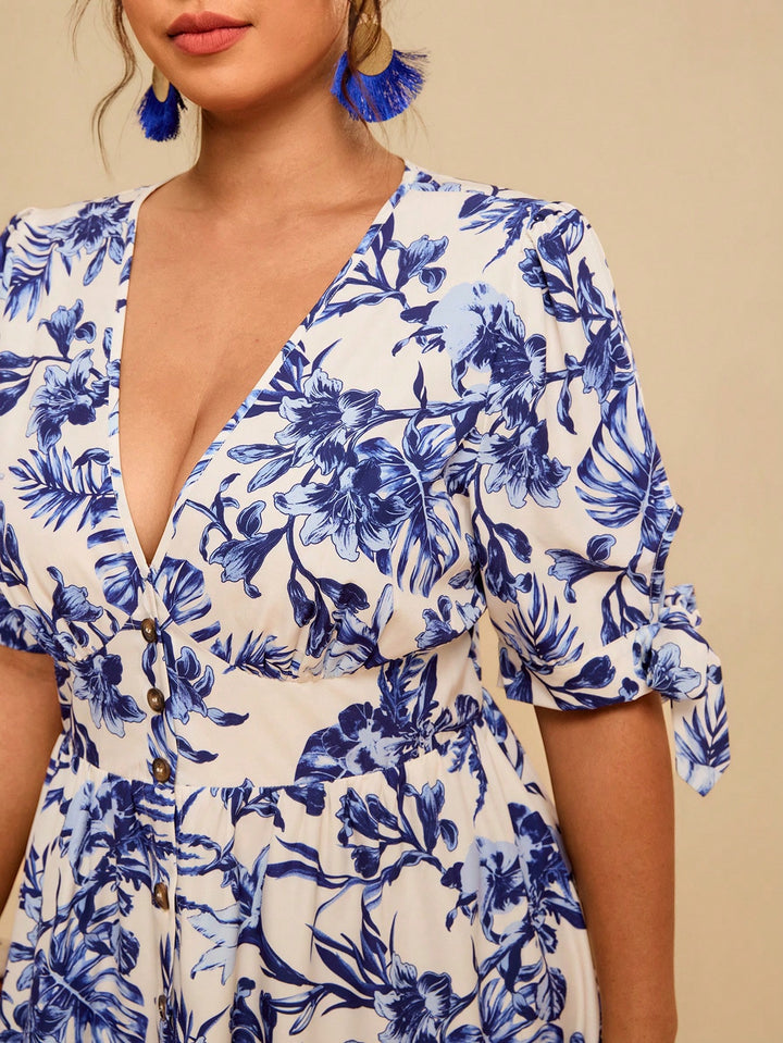 Rochie midi SHEIN, mix culori