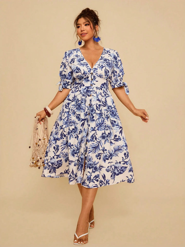 Rochie midi SHEIN, mix culori