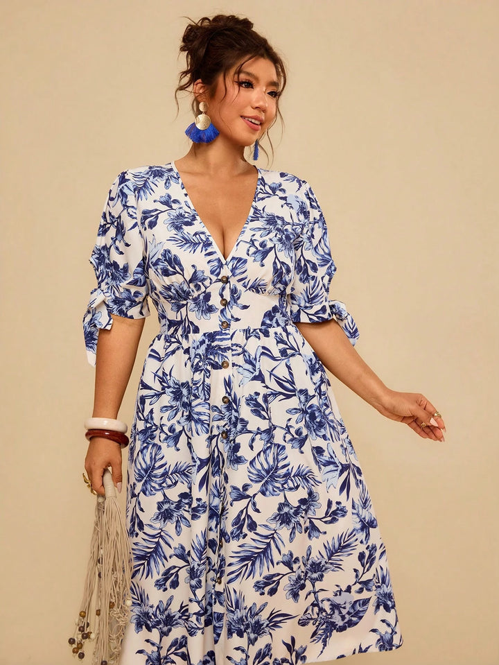 Rochie midi SHEIN, mix culori