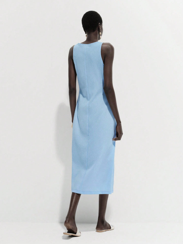 Rochie midi SHEIN, albastru