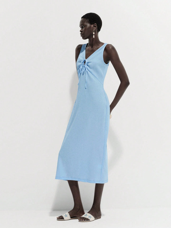 Rochie midi SHEIN, albastru