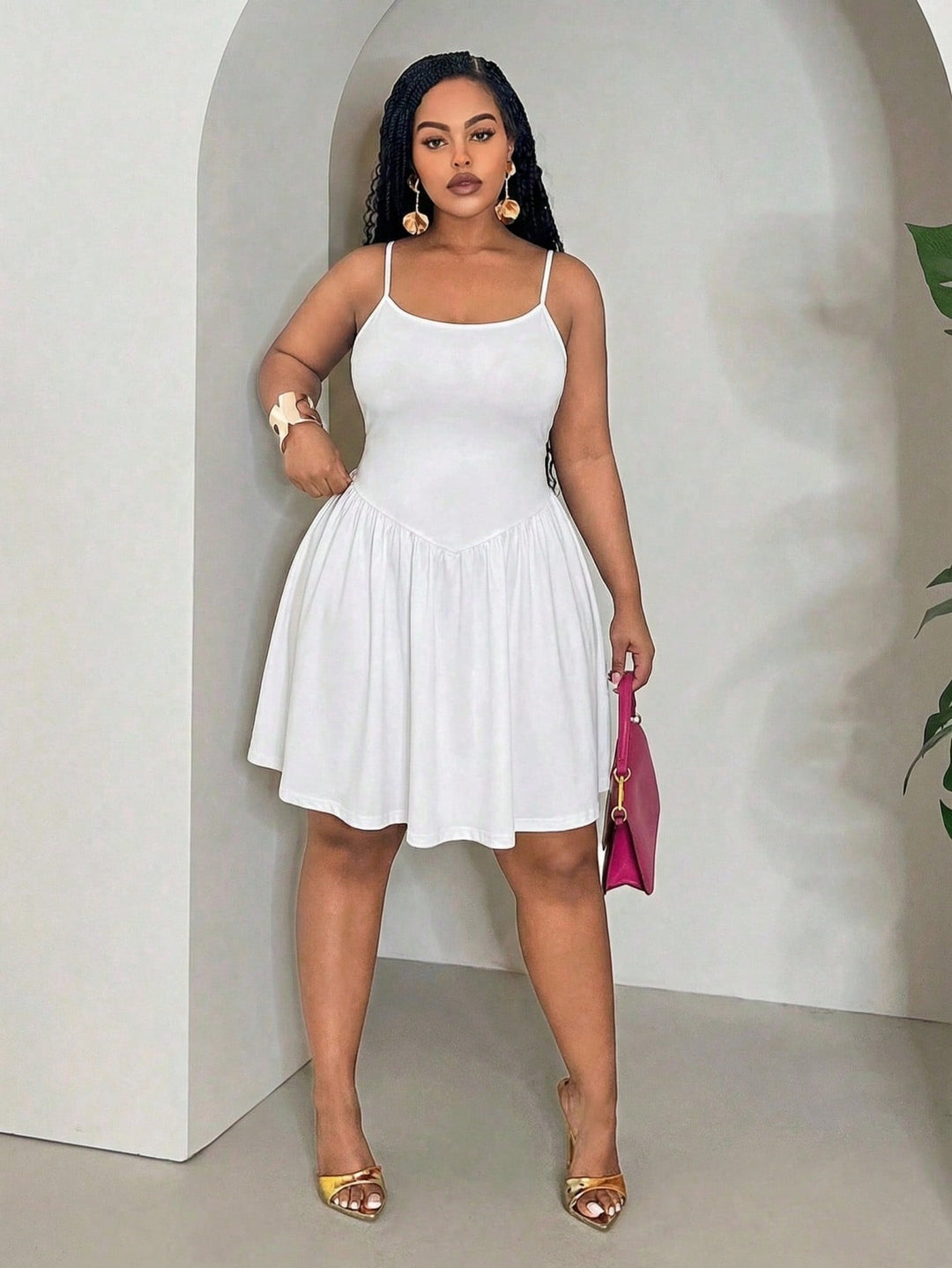 Rochie SHEIN, alb