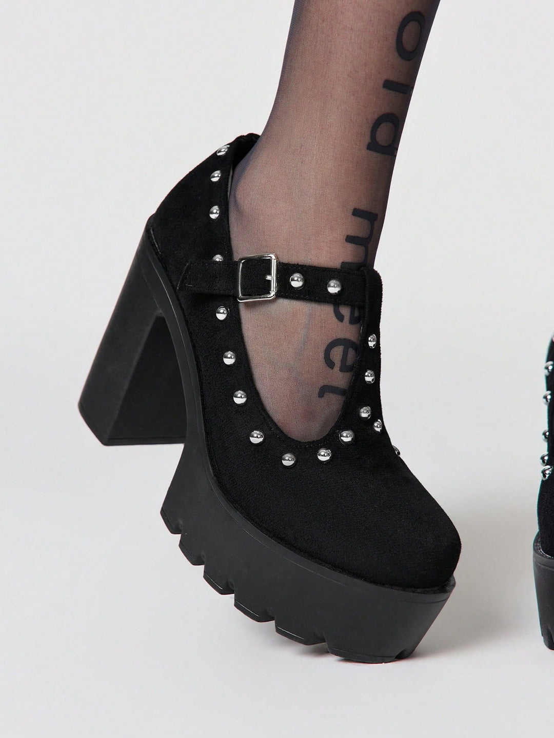 Pantofi cu toc SHEIN, negru