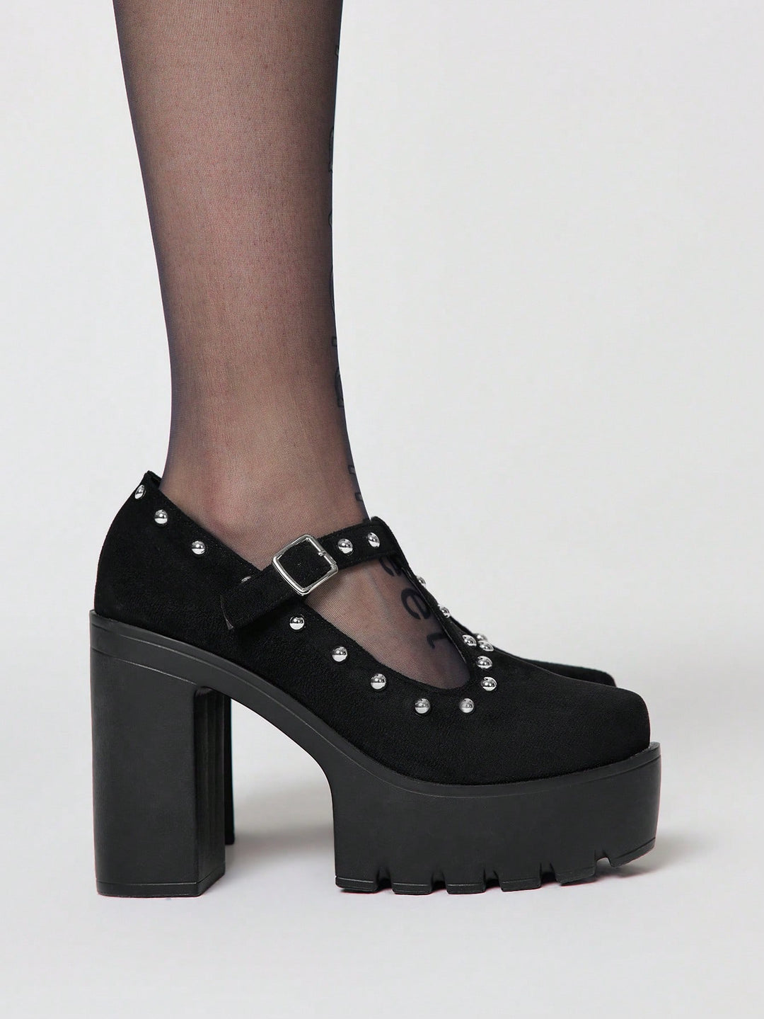 Pantofi cu toc SHEIN, negru