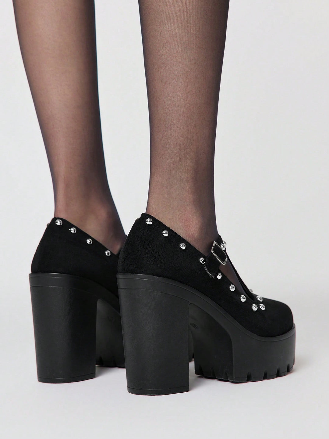 Pantofi cu toc SHEIN, negru