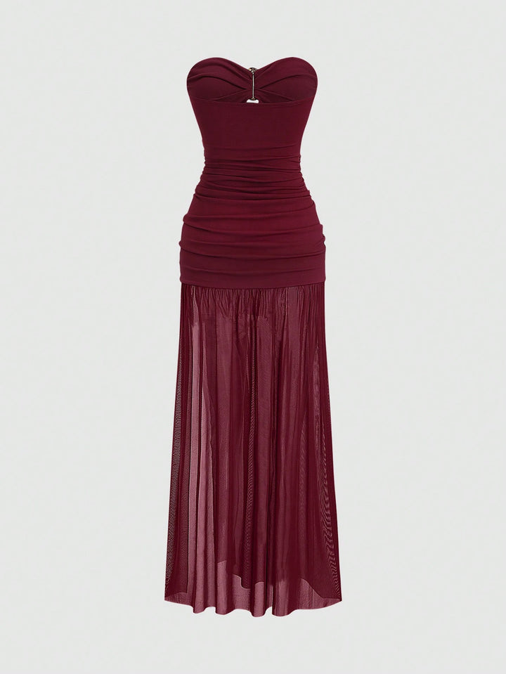 Rochie maxi SHEIN, vișiniu
