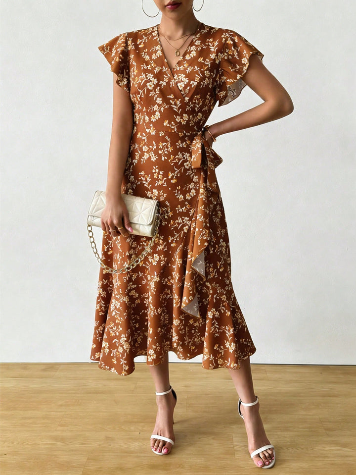 Rochie maxi SHEIN, maro