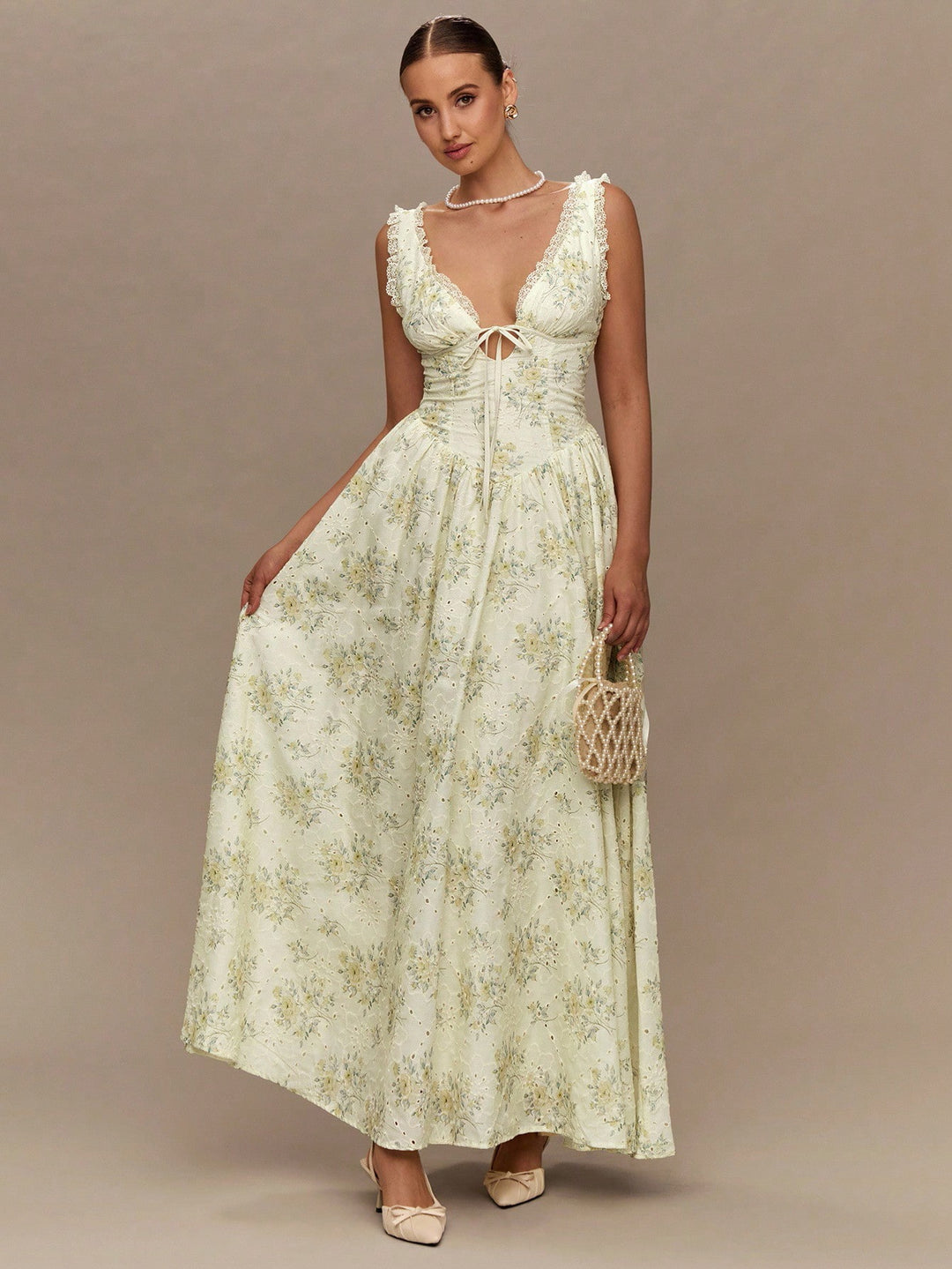 Rochie maxi SHEIN, galben