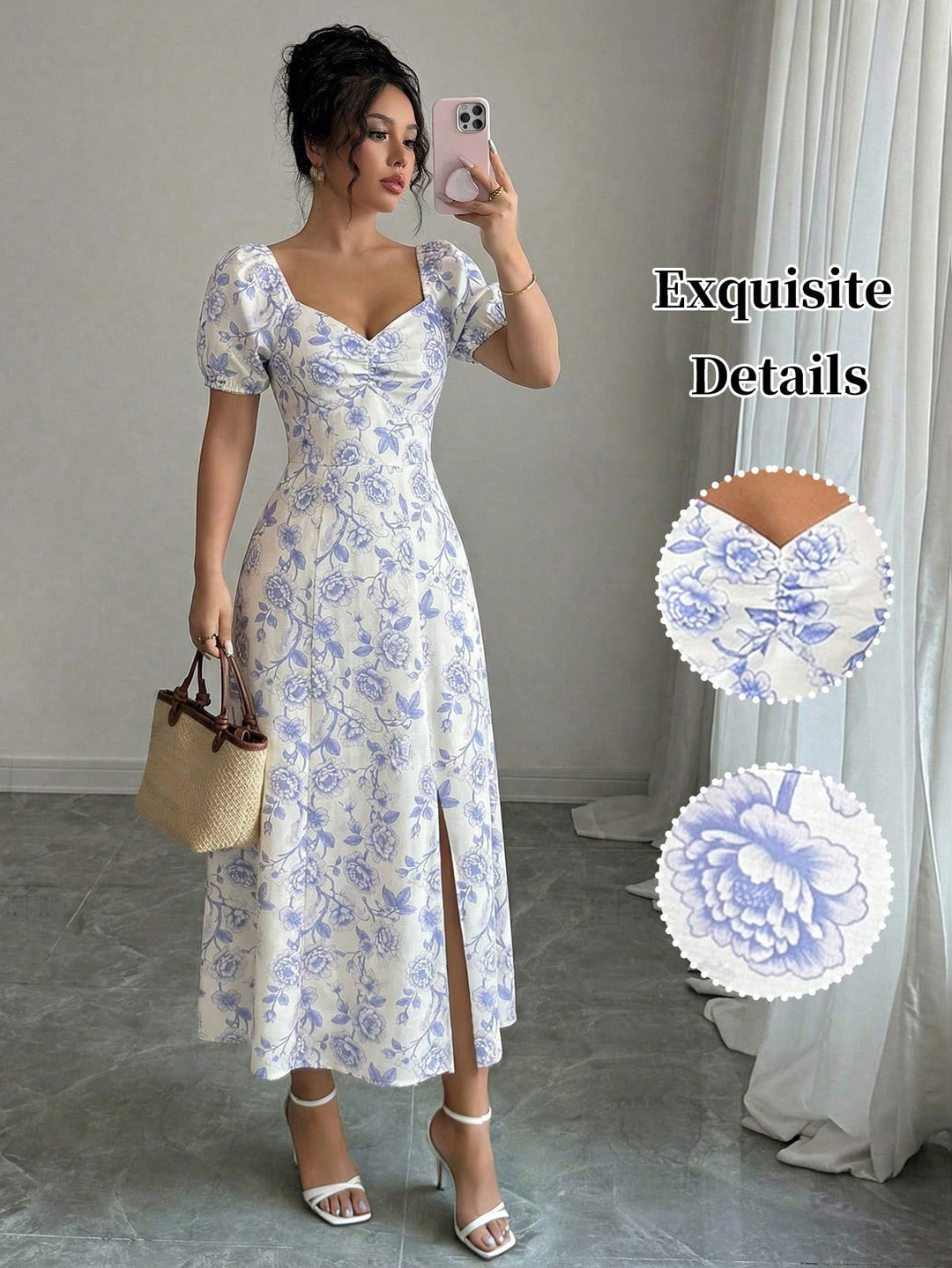Rochie midi SHEIN, mov