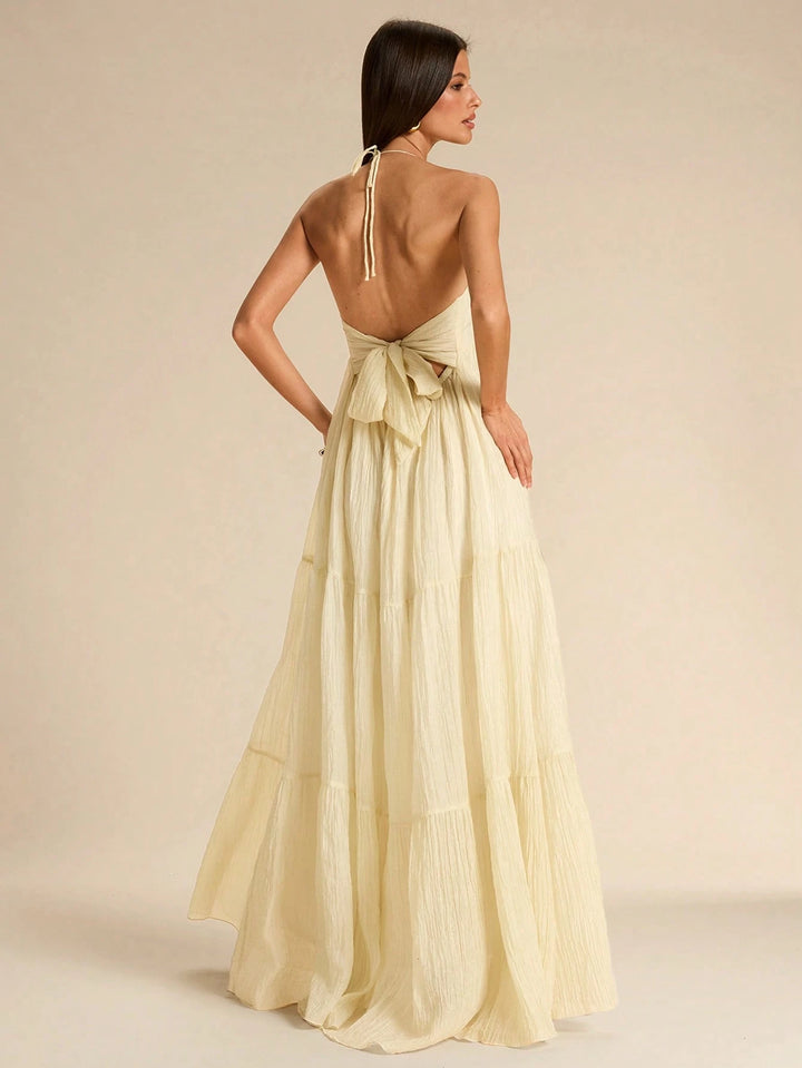 Rochie maxi SHEIN, bej
