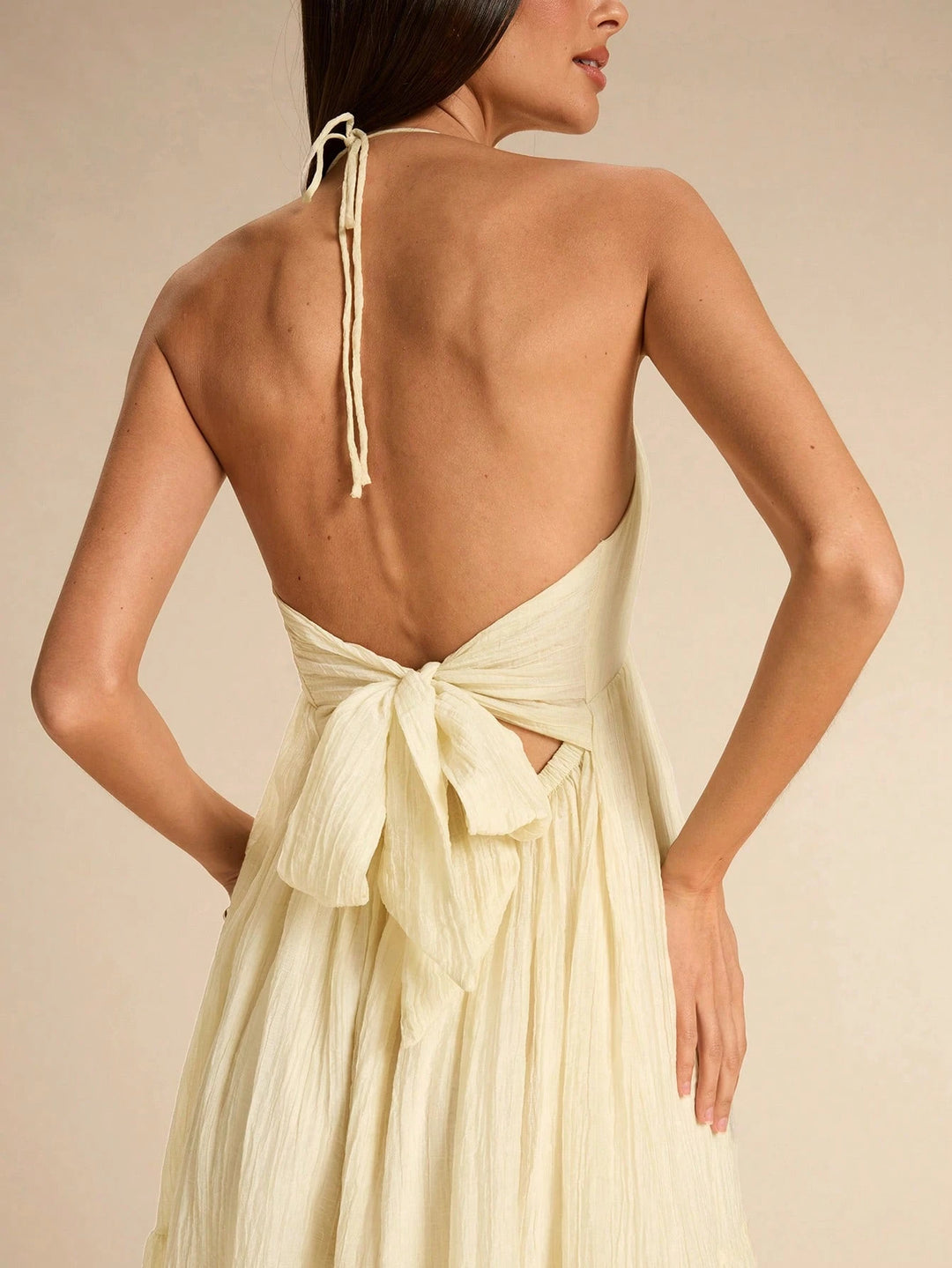 Rochie maxi SHEIN, bej
