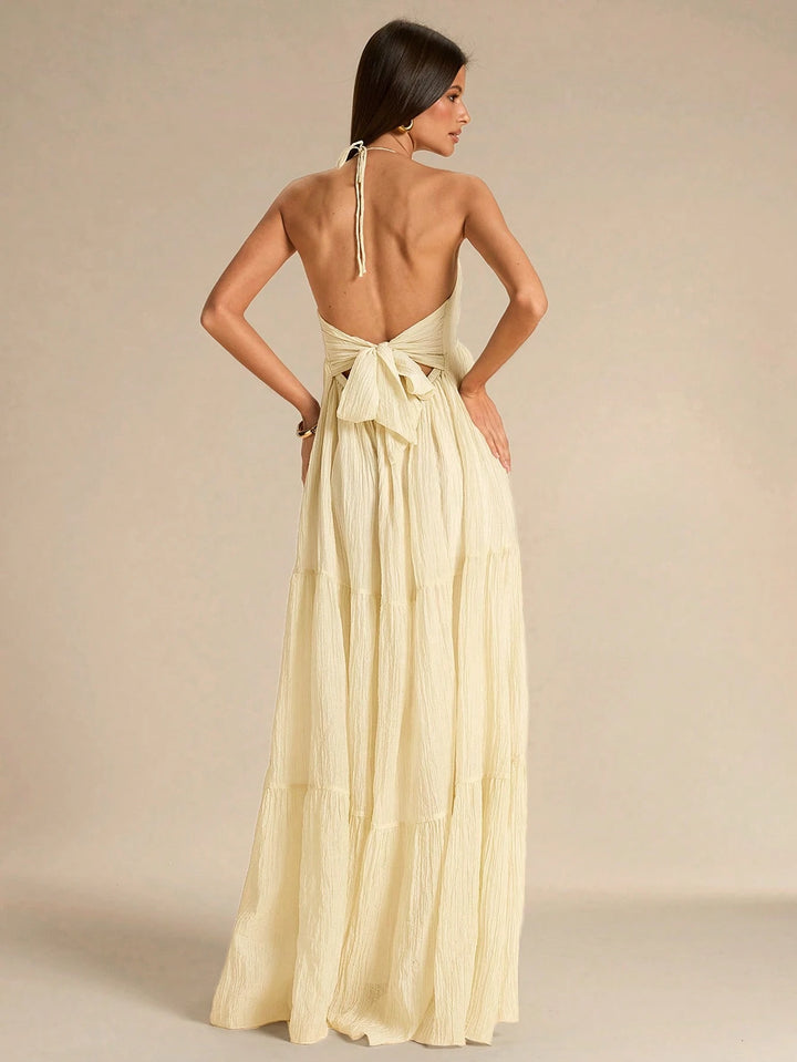 Rochie maxi SHEIN, bej