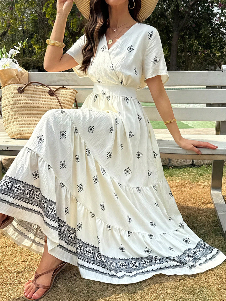 Rochie maxi SHEIN, bej