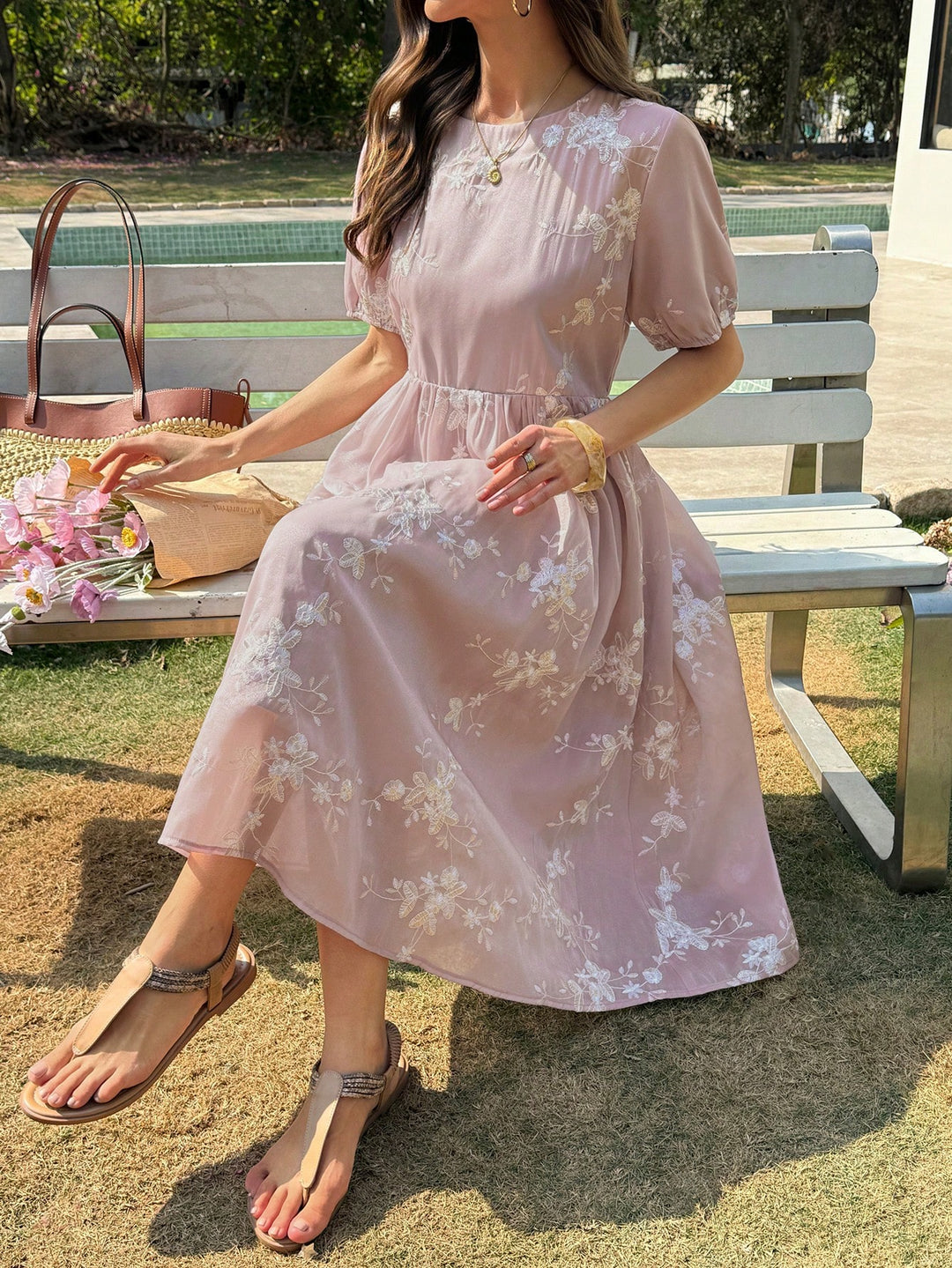 Rochie midi SHEIN, mov